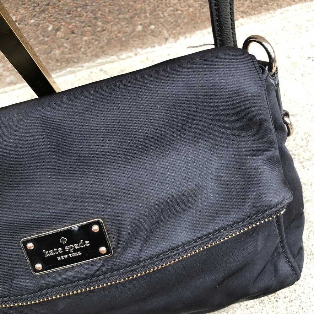 KATE SPADE New York Wilson Road Miri Purse Crossbody Bag Nylon Black Designer‌‌ - Picture 3 of 12